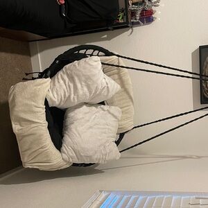 Amazon Black and Cream Hanging Chair